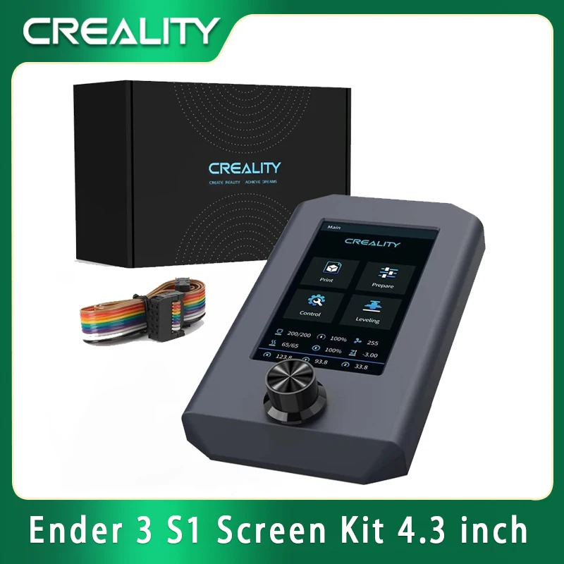 Creality Ender-3 S1/Ender-3 V2 Neo/Max Neo Screen Kit 4.3\'\' Color LCD Display Screen with Knob/Screws/Cable Kit 3D Printer Parts