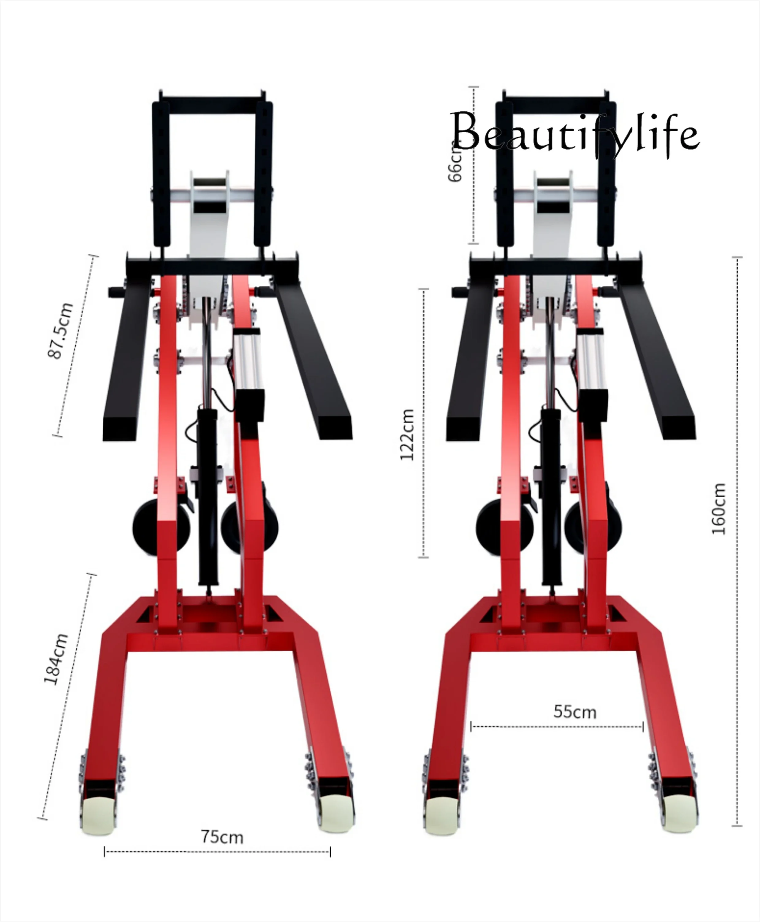 

Manual electric hydraulic small simple crank arm lifting loading and unloading truck