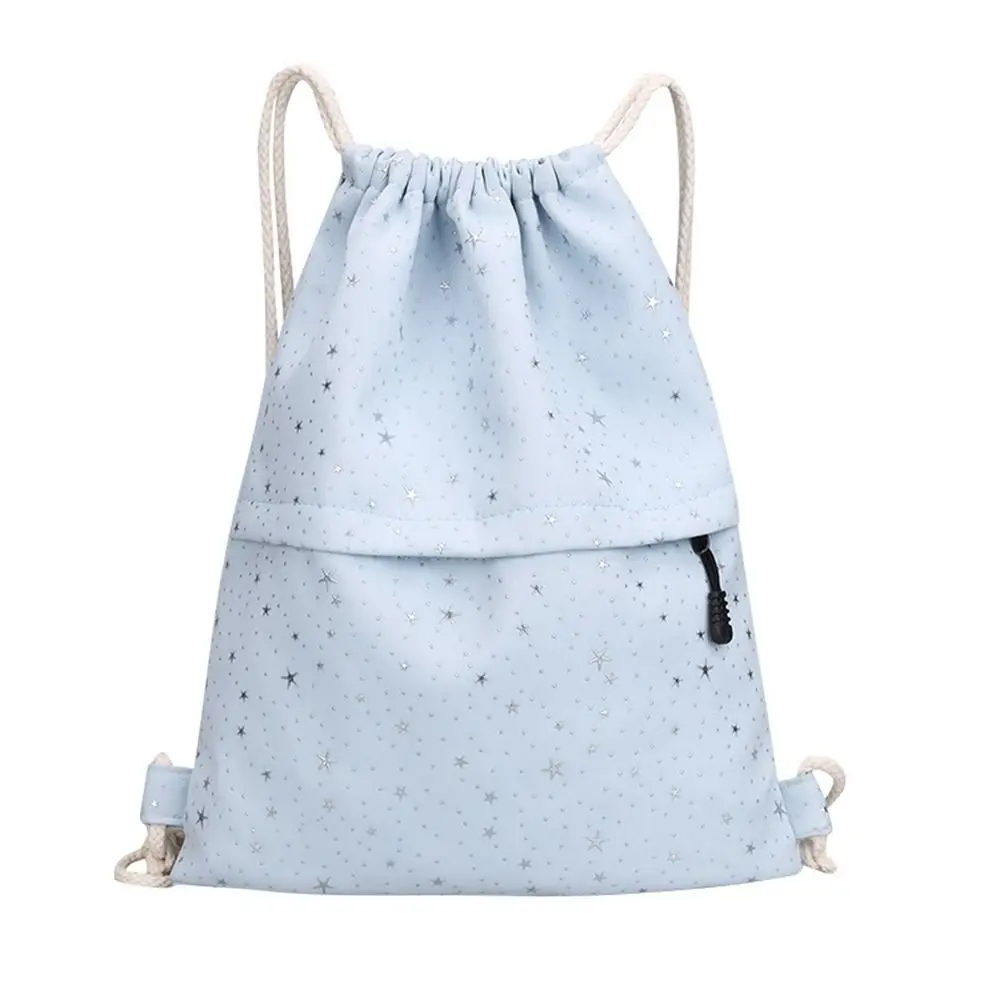 High Quality Lightweight Drawstring Backpack Waterproof Wear-resistant Fitness Sack Polyester Drawstring Shopping Bags Travel