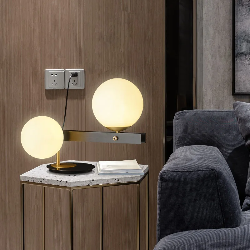 Simple modern living room bedroom study designer bedside lamp