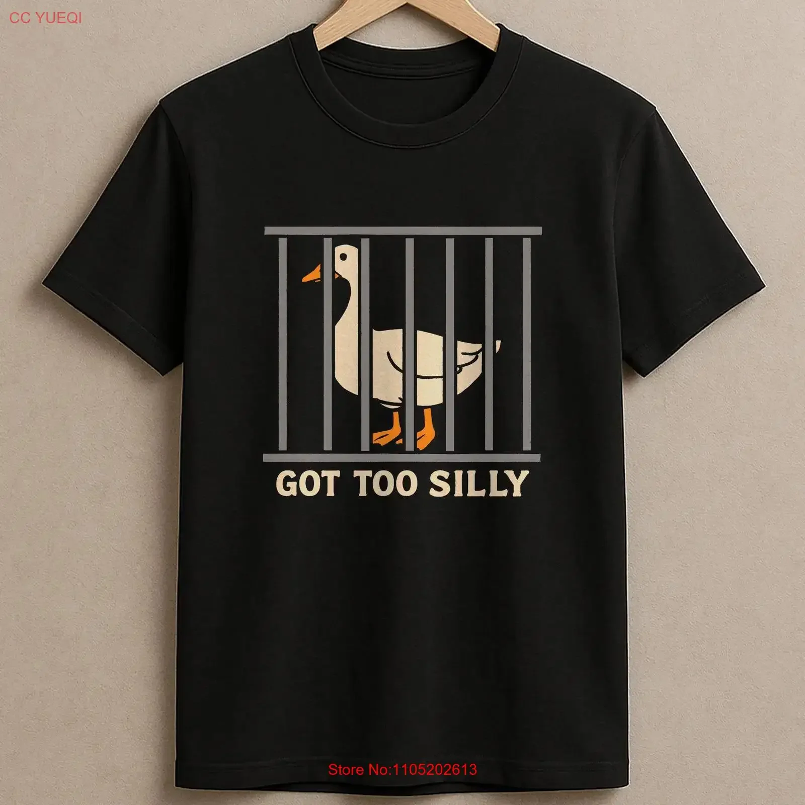 

Комфортная футболка Silly Goose Got too Funny Jailbird Liberate винтажная стираная универсальная мода слегка топ для повседневной носки