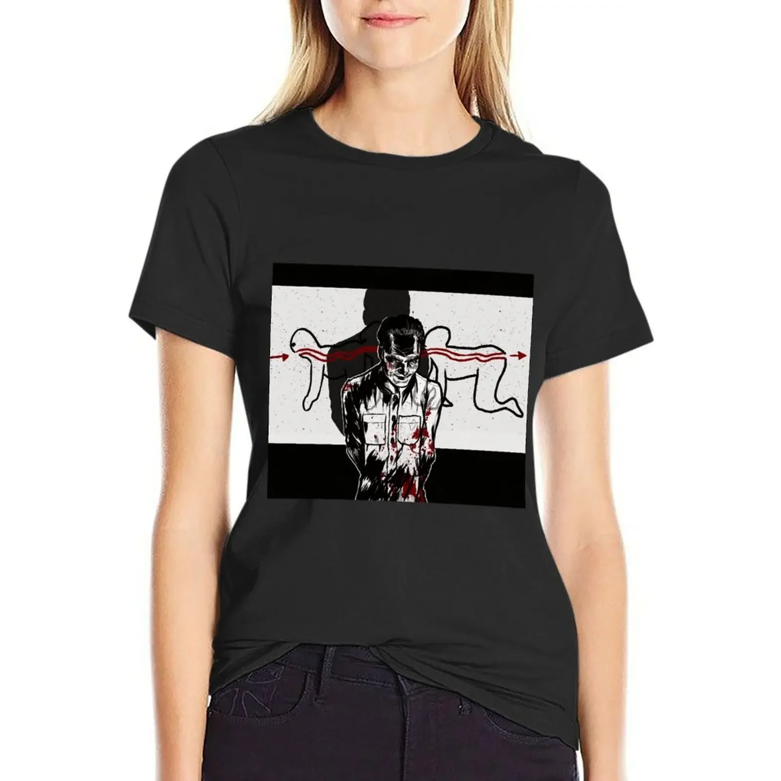 Футболка соропид человека, корейская мода, женская одежда, женские футболки в стиле рок-н-ролл для женщин