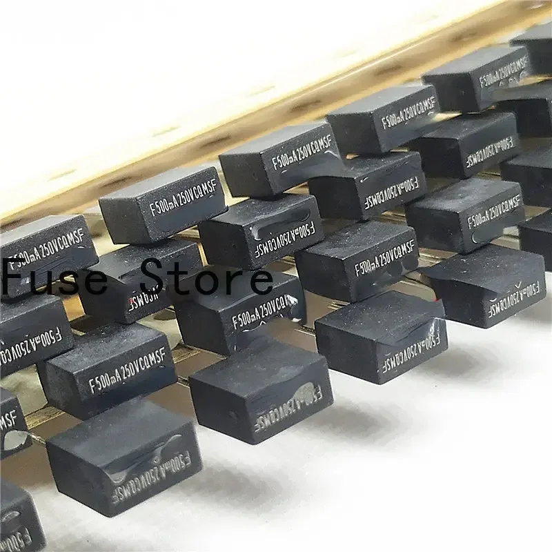 10PCS Imported Square Fuse Tube F500mA 250V 0.5A Fast Melting/fast Breaking.