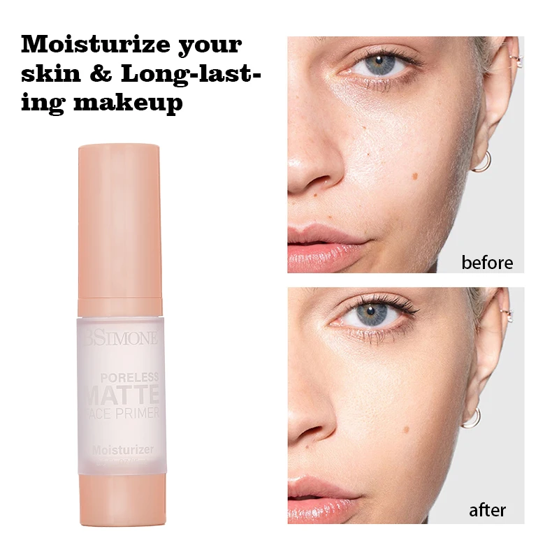 Apprêt pour le visage, hydratant longue durée, lisse, hydratant, mat pour rendre la peau blanche brillante, Base pour le visage, cosmétiques de maquillage