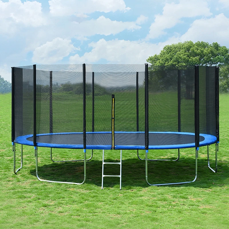 

Outdoor home fitness equipment Anti-drop trampoline Trampoline with exercise net Fitness bed