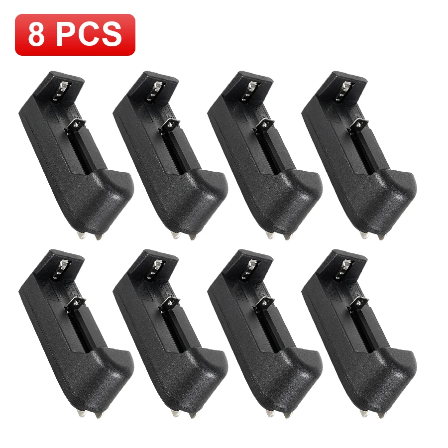 

1-8 PCS US plug 26650 Battery Charger Single Slot 26650 Charger 110~220V Li-ion Battery Charger