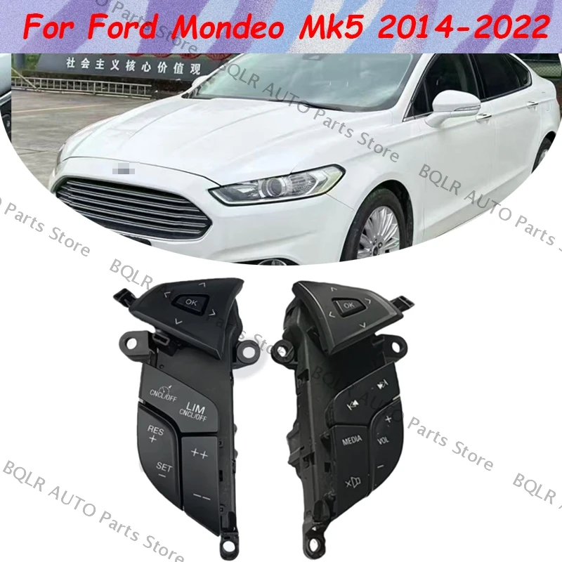 

For Ford Mondeo Mk5 2014-2020 2021 2022 Steering Wheel Switch Steering Wheel Button Cruise Switch Volume Control OE: DG9T-9E740