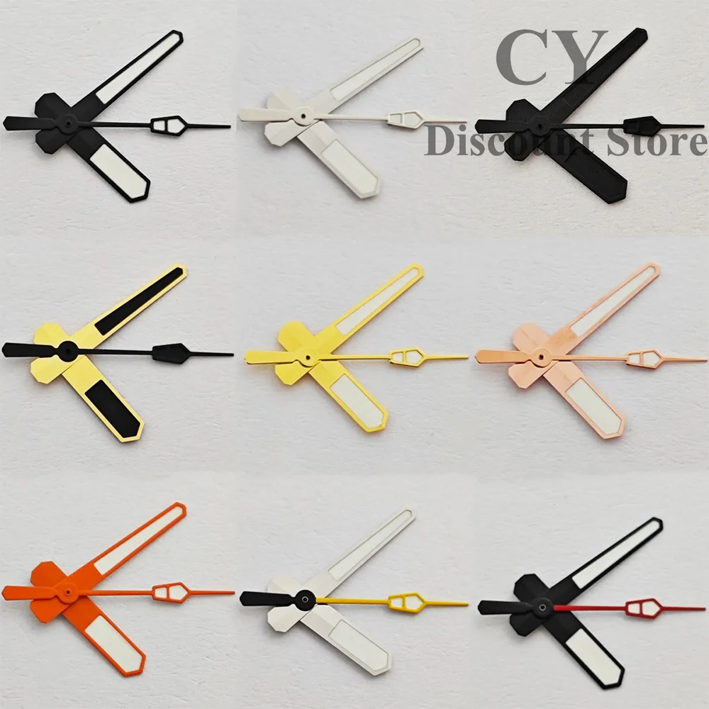 ساعة ريتشوس NH35 عقارب فضية وسوداء وذهبية وردية وذهبية عقارب خضراء مضيئة تناسب حركة NH35 NH36