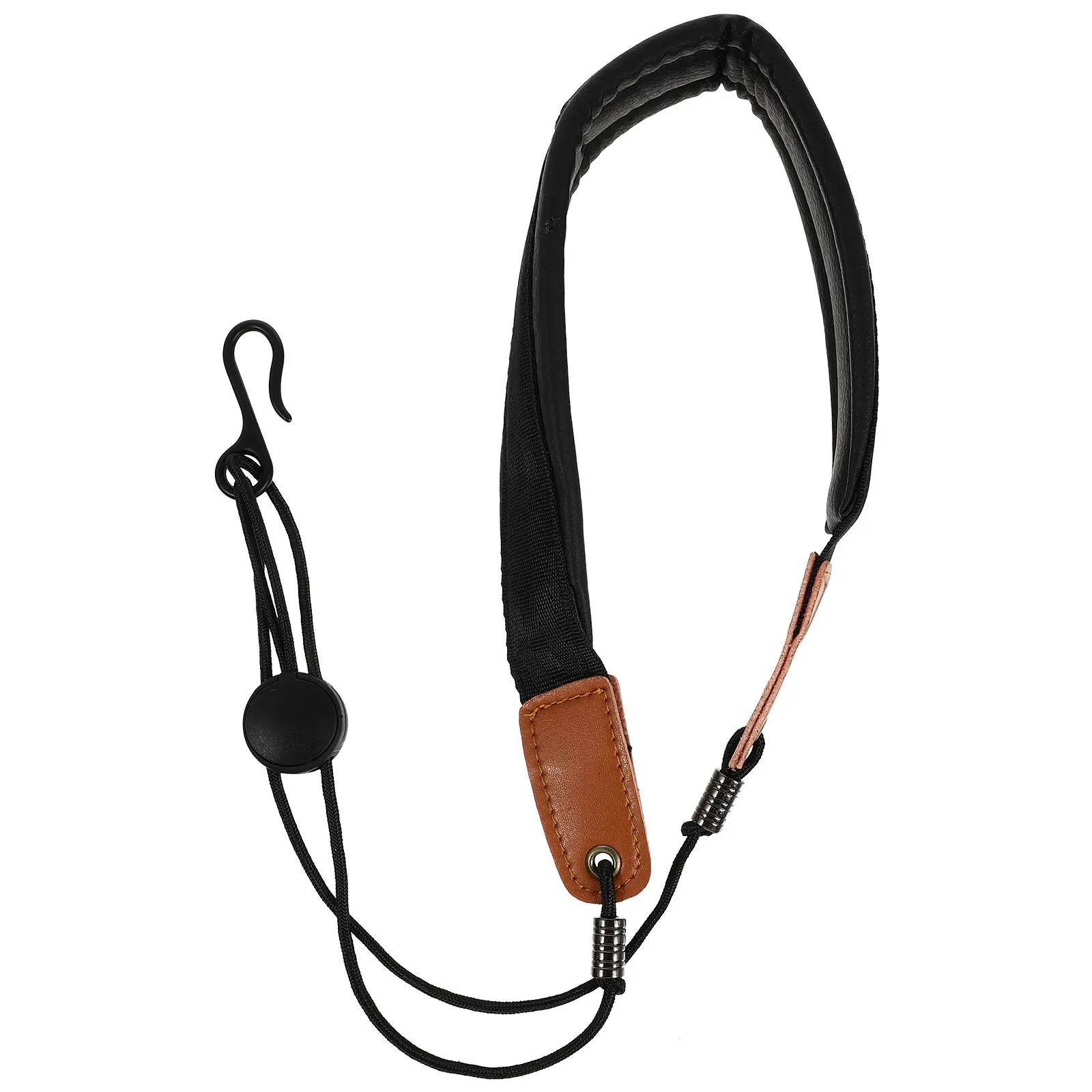 

Saxophone Strap Harness Fixing Accessory Neck Belt Hanging Black Portable Universal