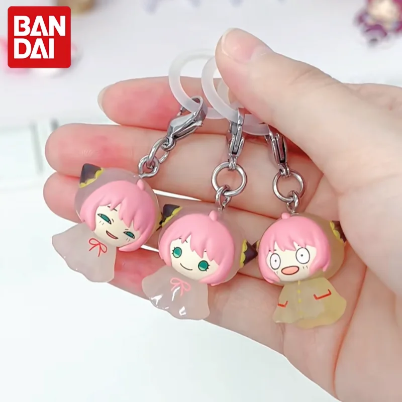 

Оригинальный брелок-фигурка Bandai Gashapon SPY×FAMILY Аня и Дэмиан, подвеска-зонт для сумки, игрушка-талисман, подарок для фанатов