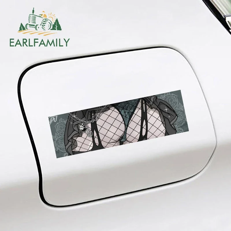 Earlfamily 13cm x 4.1cm para sexy tapa adesivos de carro portátil windows motocicleta acessórios do carro decalque caravana tronco à prova