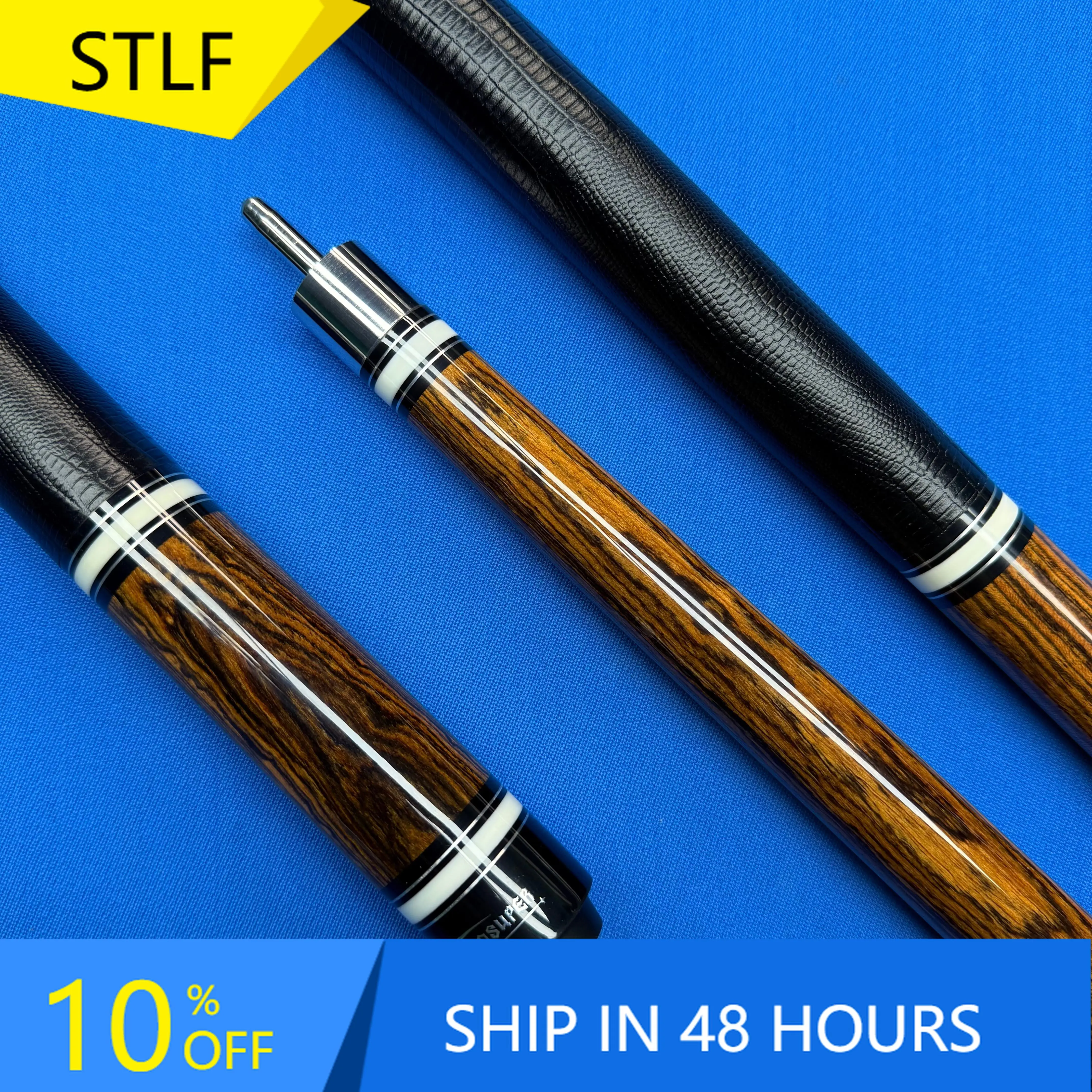 

STLFHigh Quality Leadsuper Billiard Pool Cue with Carbon Fiber Shaft High 58inch Strength Maple Butt Sleeve Radial Joint
