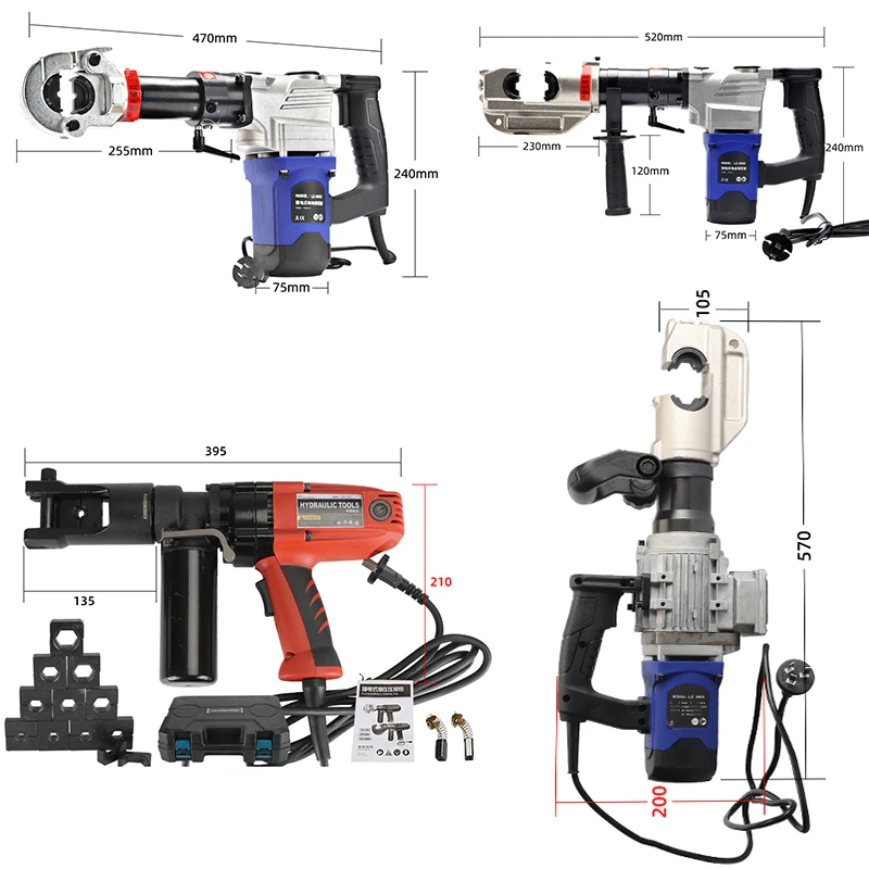 

220V Electric Hydraulic Pliers Hydraulic Crimping Tool 16-300mm² Cable Copper And Aluminum Crimper Plier