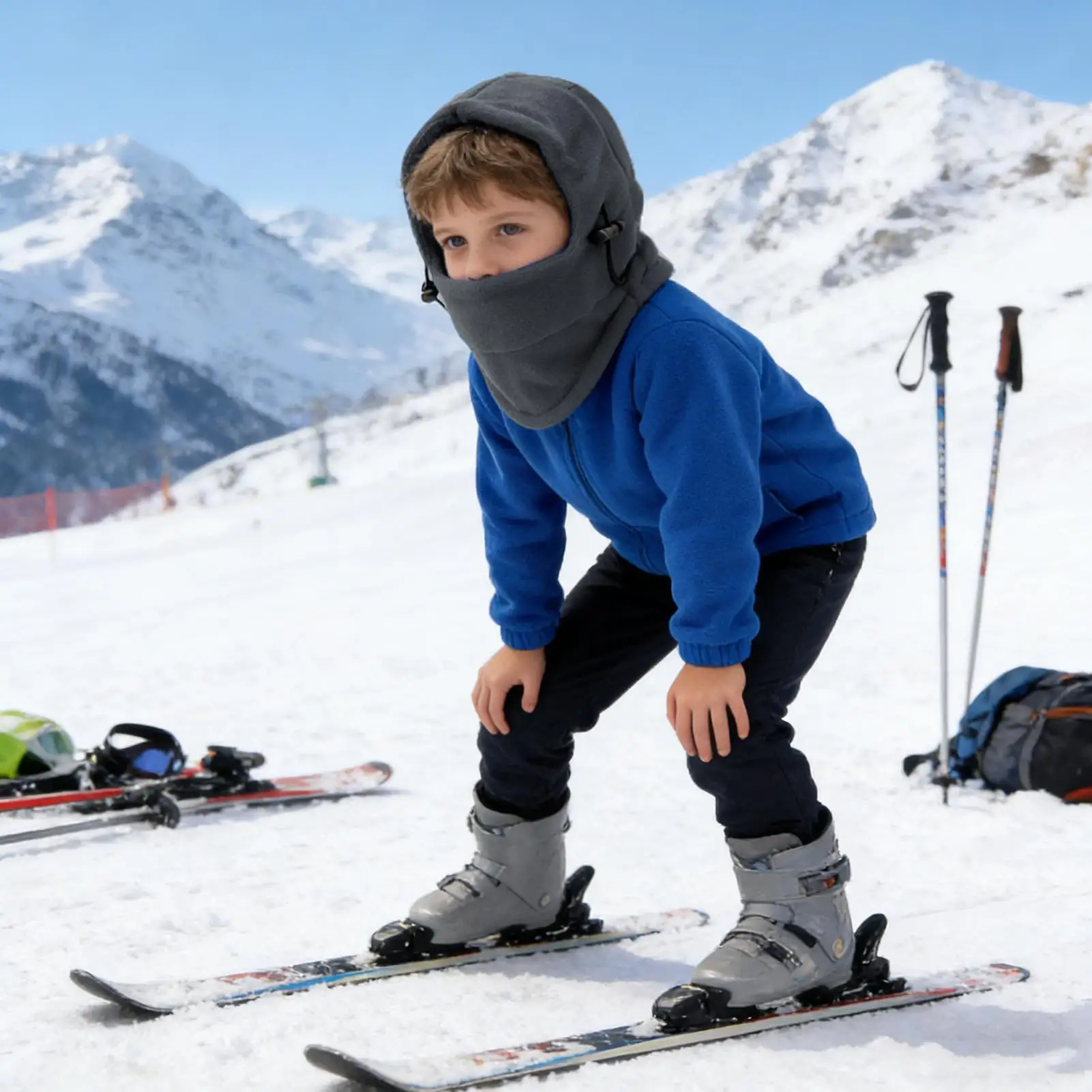 

Kids Face Masque Warm Windproof Flexible Kids Winter Face Cover For Sports Enthusiast Boys Girls Children Pupils Bike Riding