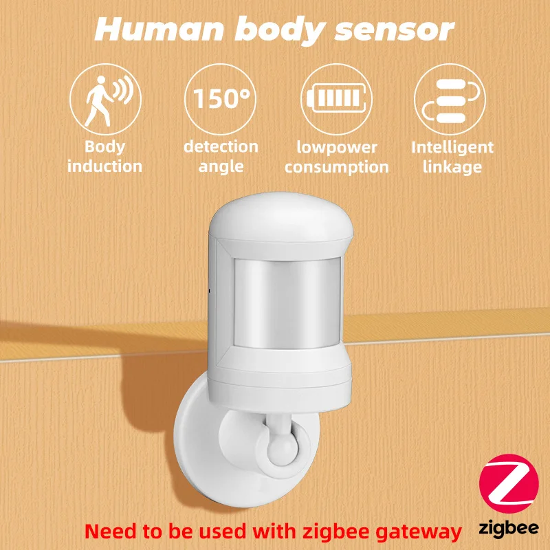 Tuya Smart Zigbee3.0 PIR Motion Sensor Smart Home Human Body Infrared Detector Security Smart Life Works With Alexa Google Home