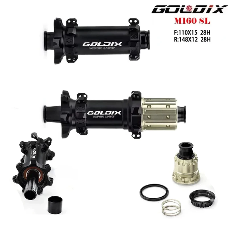 

GOLDIX M160 Ultra - Light MTB BOOST Hub: 6 - Bolt, 28 - Hole, 72T Ratchet, XD Class