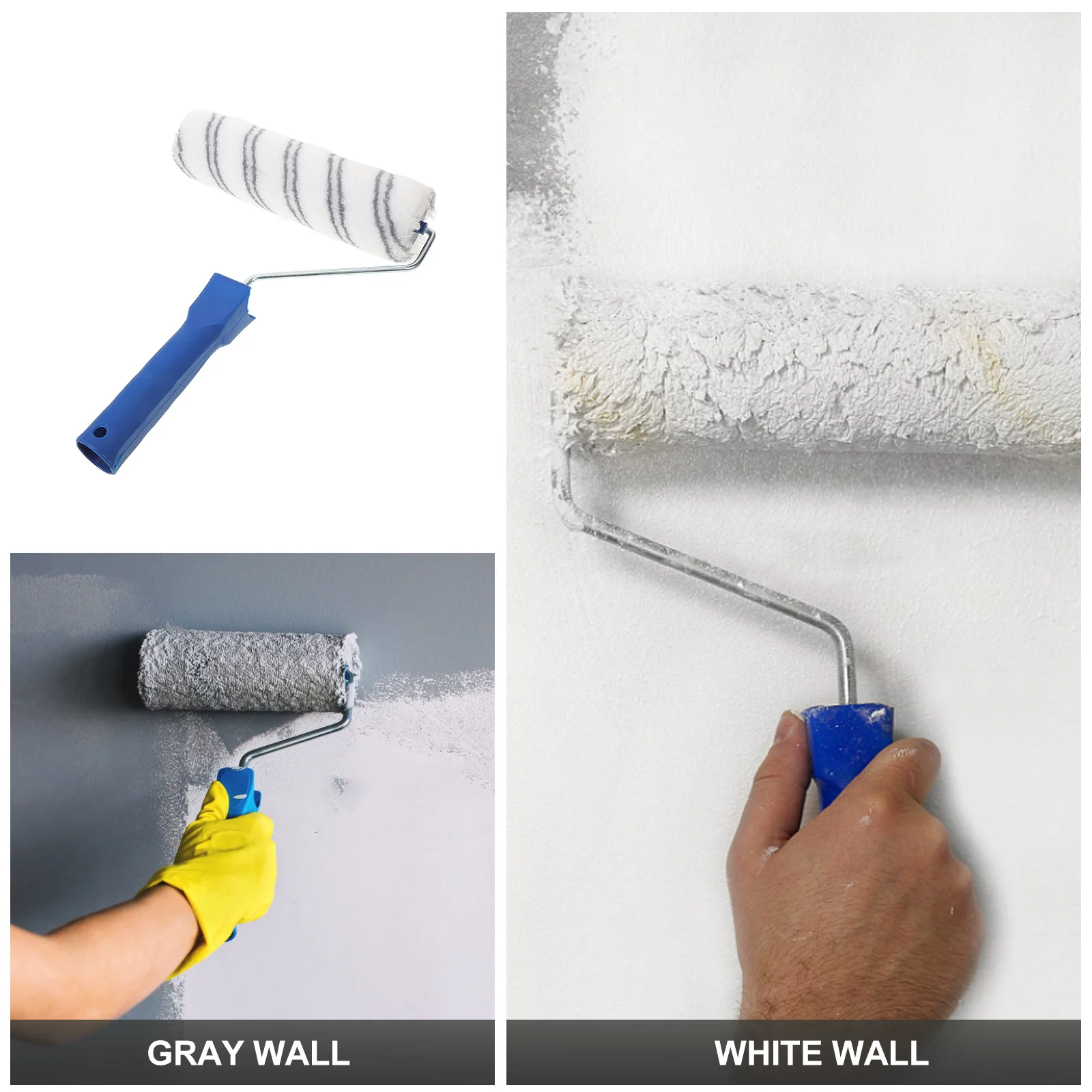 

Wall Paint Roller Brush Small Lightweight Painting Tool For Walls Ceilings Furniture Surface Diy Home Use Paint Rollers