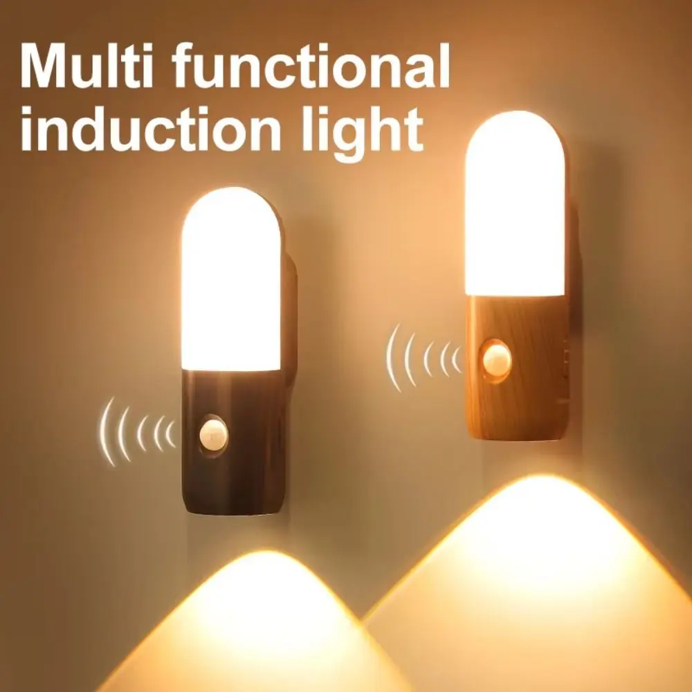 

USB Rechargeable Motion Sensor Night Light Eye-Friendly Magnetic Mount Stair Lamp 3 Color Temperatures LED Sensor Light