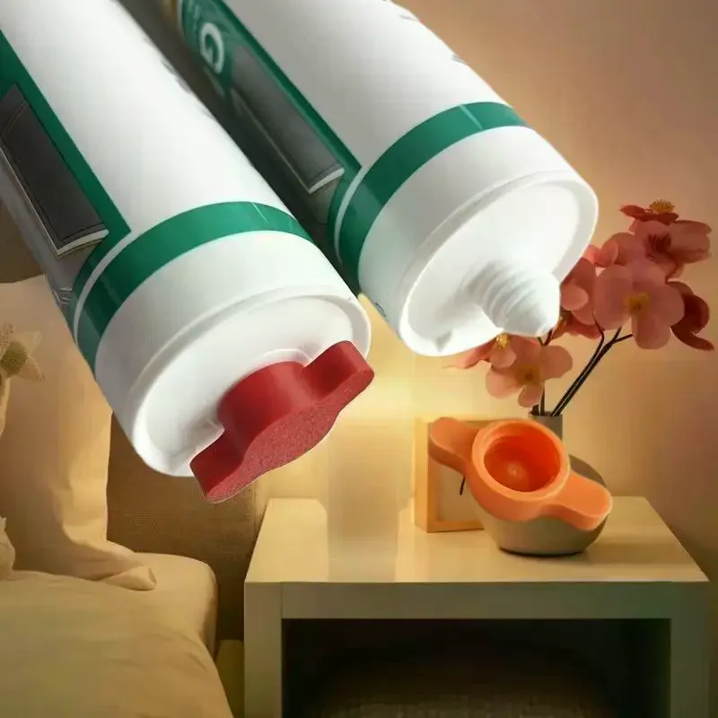 

10-Supply Orange Adhesive Sealing Caps - Dependable Plastic Lids for Standard Glue Bottles, Movable Styling Tools