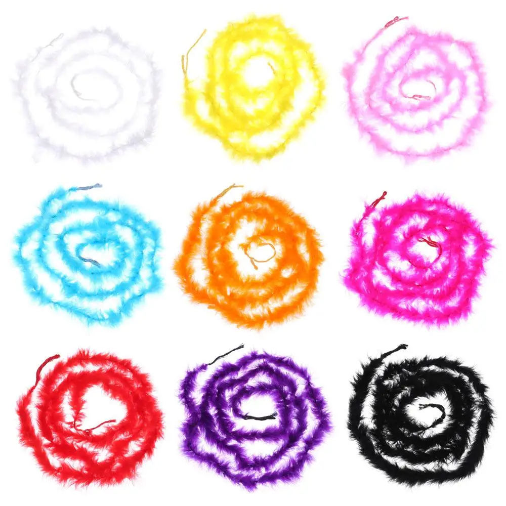 Costume Wedding Supplies Christmas Tree Party Decoration Fluffy Apparel Fabric Grament Accessaries Feathers Feather Boa Strip