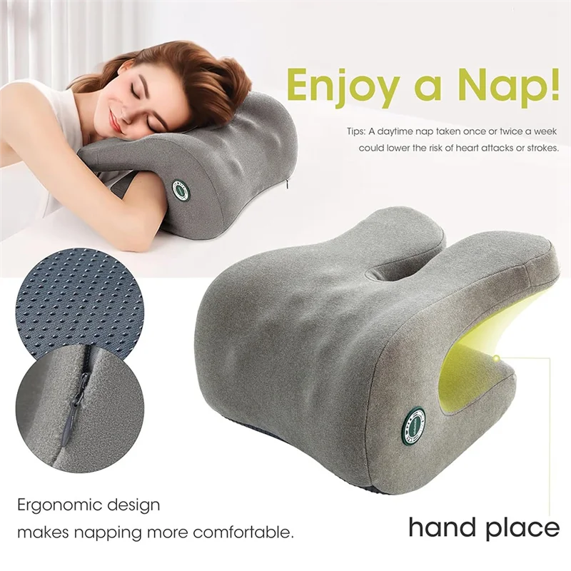 

LNHF Headrest Office Chair Neck Pillow Ergonomic Memory Foam Desk Pillow For Napping Comfort For Adult Workstations