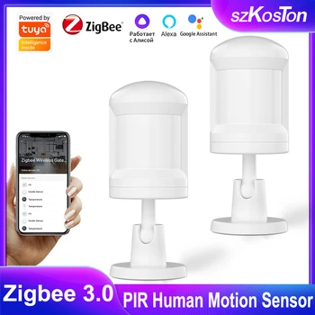 Tuya Zigbee-Détecteur de mouvement PIR, alarme de mouvement, vie intelligente, sécurité à domicile sans fil, protection, fonctionne avec Alexa, Google, erian