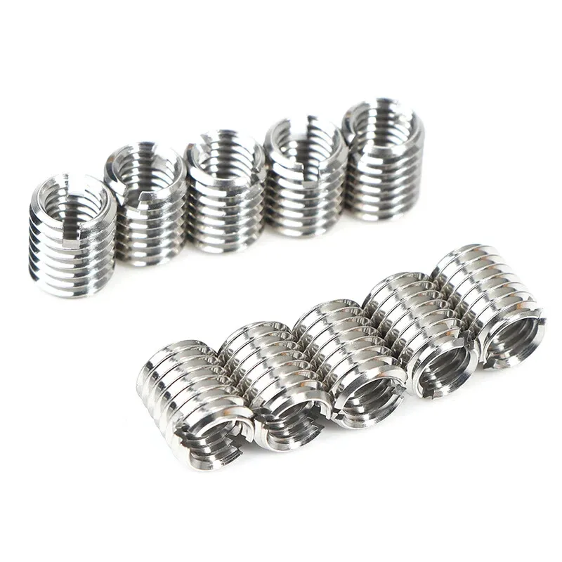 10Pcs/Set  Fitting Reducer Metric M12x1.25 Male to M10x1.25 Female Thread Adapter Bushing Stainless Steel