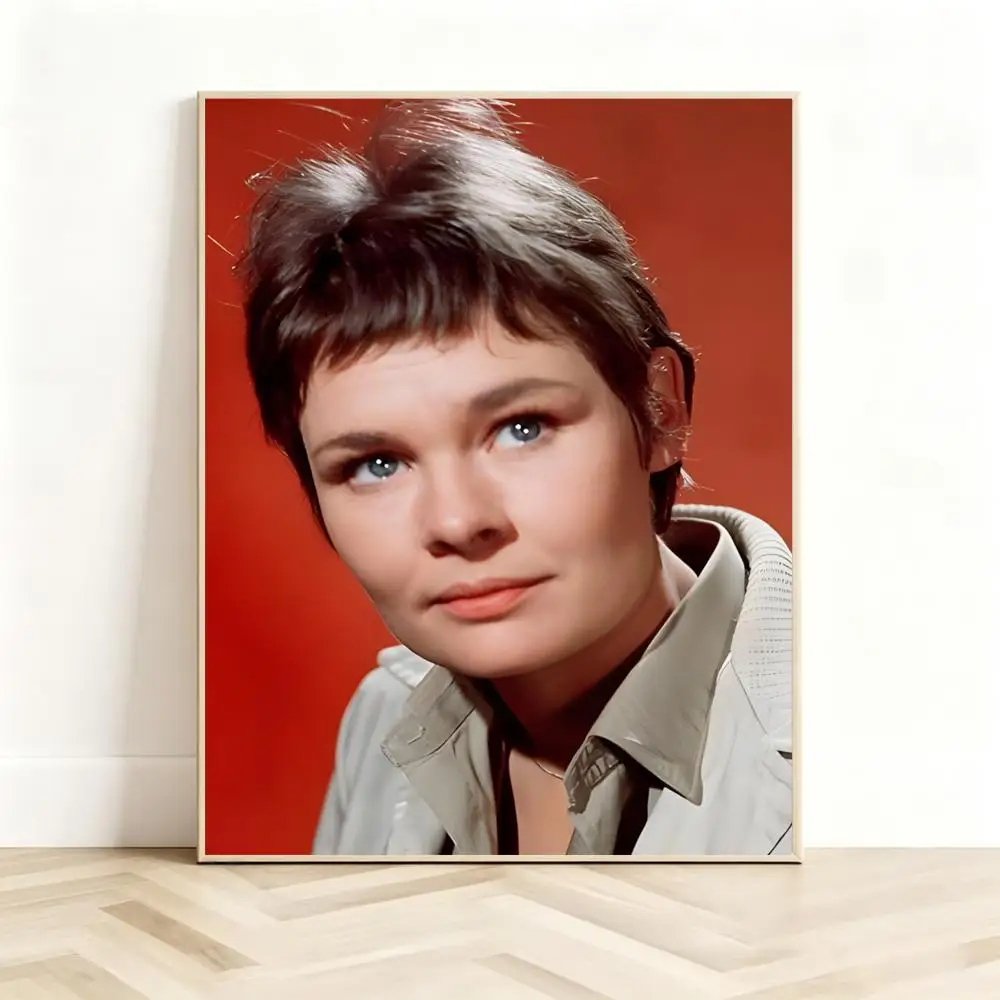 Regal Legendary Actress J-Judi Dench Poster Classic Self-Adhesive PP Wall Sticker for Living Room Bar Decor Gift