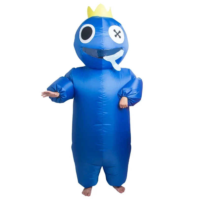 

Rainbow friends costume inflatable kids adult girl boy woman men Halloween cosplay blow up suit birthday Christmas Blue Red game