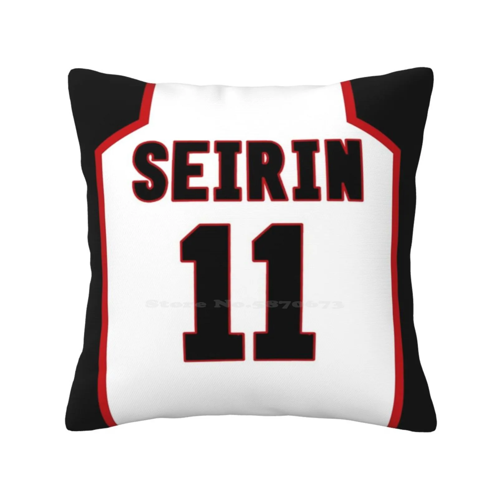 Kuroko'S Jersey Funny Cute Decor Square Pillowcase Kuroko Testuya Kuroko No Basuke Basket Ball Anime Sports