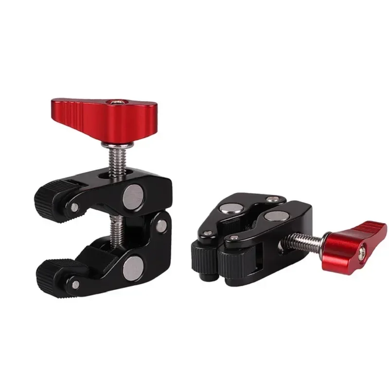 

Clamp with 1/4 and3/8 LED Light Super Thread for Photography Camera Monitor Umbrellas Hooks Shelves Cross Bars Photo Accessories