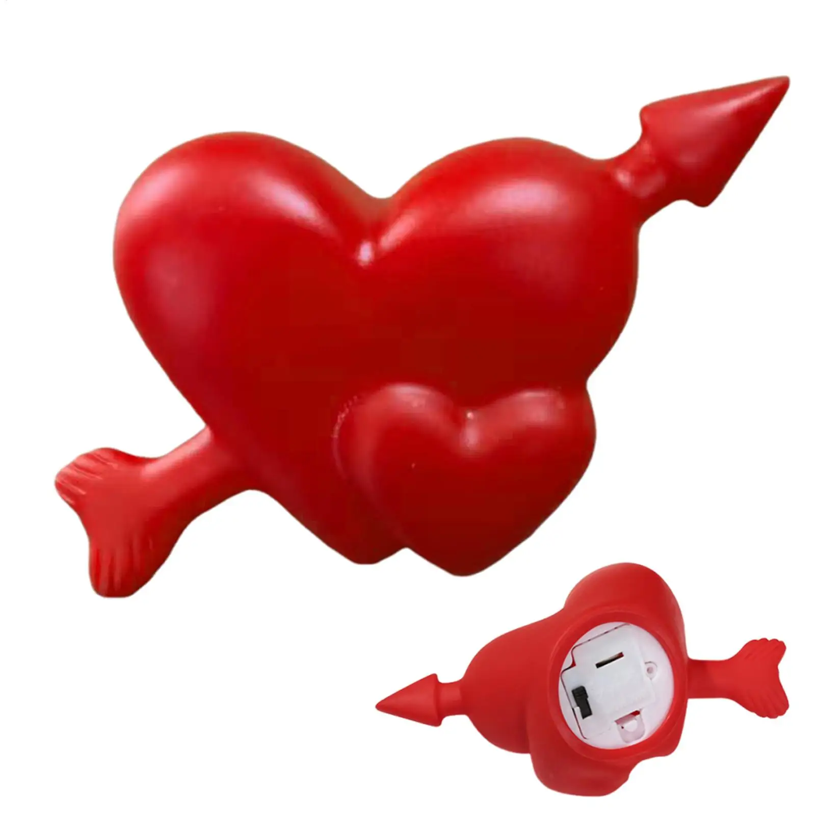 Herz-Nachtlicht, Valentinstag, LED, herzförmige Lampe, romantische Nachtlampe für Schlafzimmer, Badezimmer, Flur, Schreibtisch, Bücherregal, Eingangsbereich