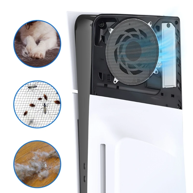 Dust Cover for Slim Game Console Dust Net Filter Ventilation Fan Net Cover