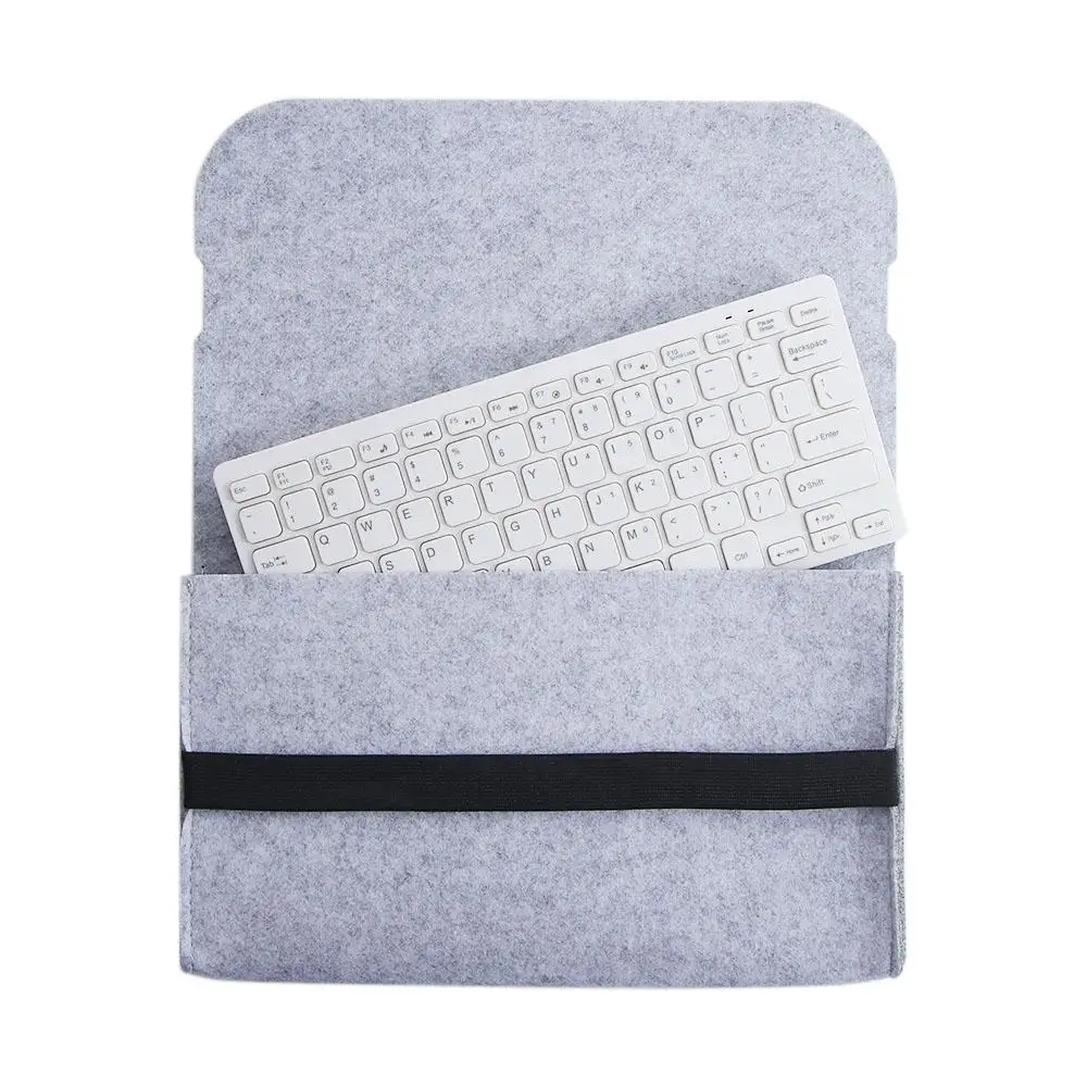 Travel Cover Soft Felt Storage Organizer Mechanical Keyboard Bag Keyboard Felt Bag Keyboard Carrying Case Keyboard Storage Bag