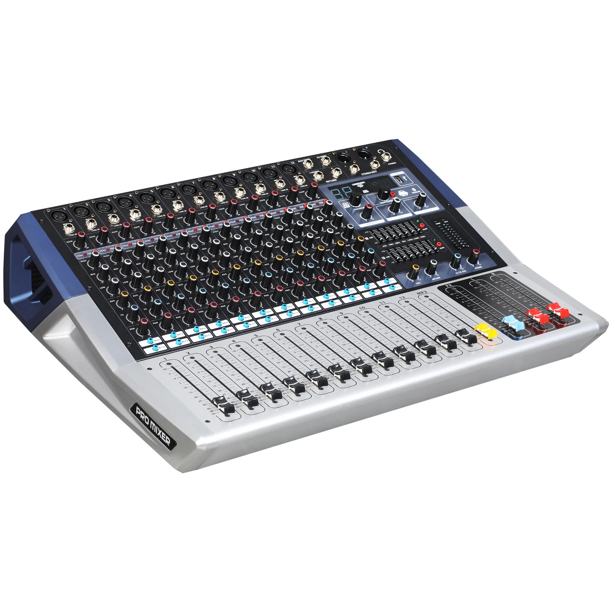 

AKS KV160 Professional Digital Mixer 16 Channel Audio Mixer Digital Routing Mixing Console for Stage Performance