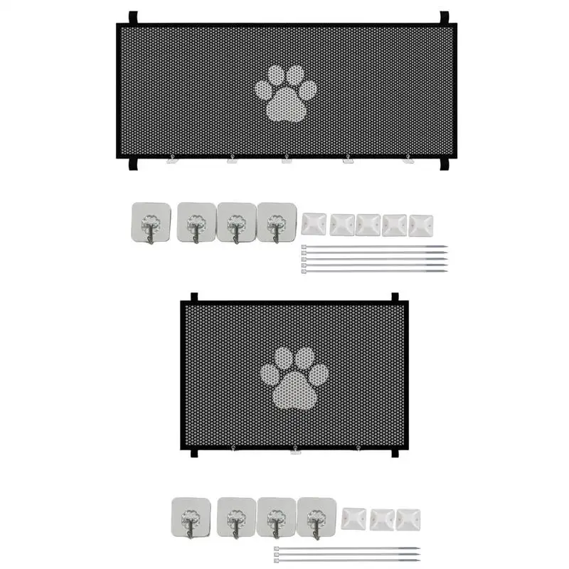 

Mesh Gate For Pets Retractable Mesh Gate Breathable Pet Fence Detachable Home Stair Door For Indoor Outdoor Patios Porches