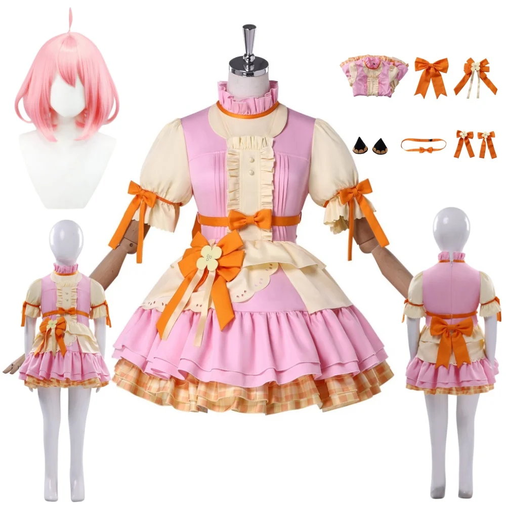Anya Forger Cosplay Costume Anya Anime Women Costume and Wig Halloween Party