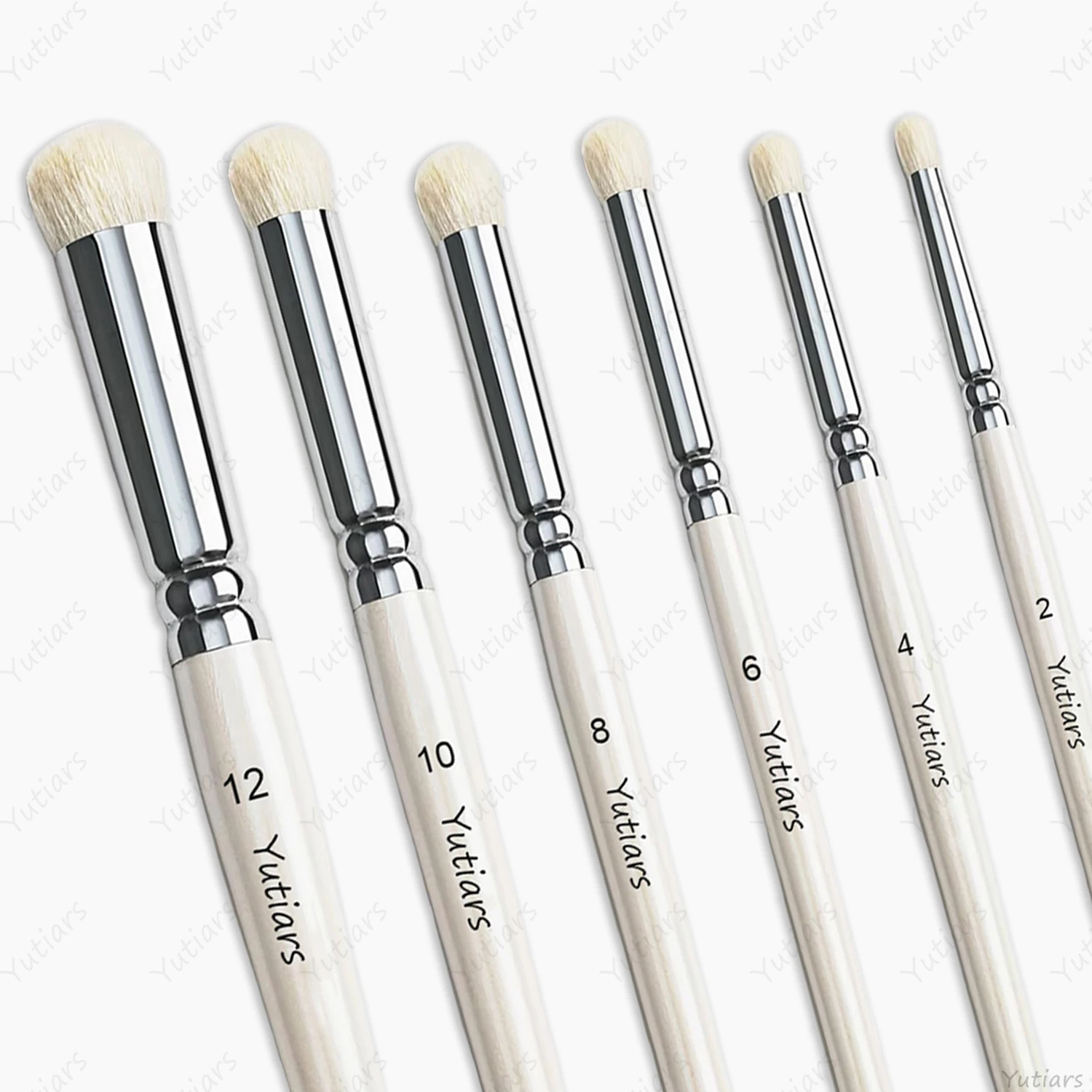 3/6Pcs Wool Dry Brush Set for Miniature Painting Hobby Detail Paint Brushes for Acrylic Oil Watercolor Artists Beginners & Pros
