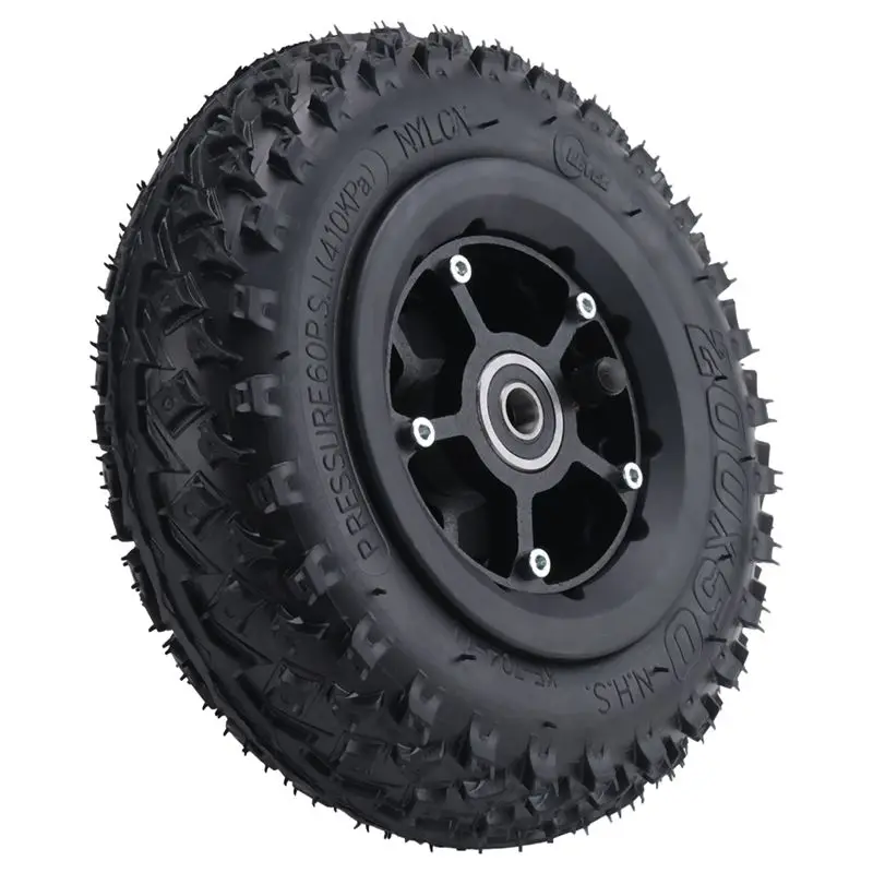 B48B-Rear Wheel 8 Inch 200X50 Pneumatic Tires For Electric Skateboard Damping Cross Country Skateboard Tubeless Tyre Parts