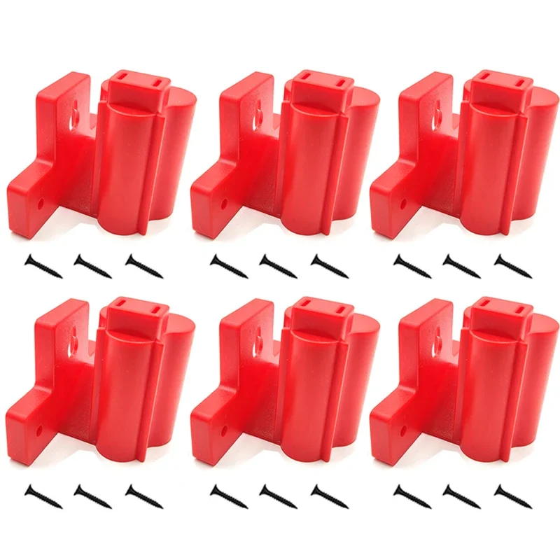 

6Pcs Battery Mount Holder for Milwaukee M 12 12V Fixing Devices Battery Storage Rack Holder Power Tools Holder Accessories