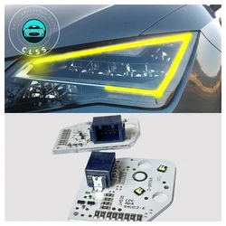 Multi-Colors DRL LED Board Daytime Running Lights Module For 2013-16 Seat Loen Cupra Yellow Red Amber Blue drl module Upgrade