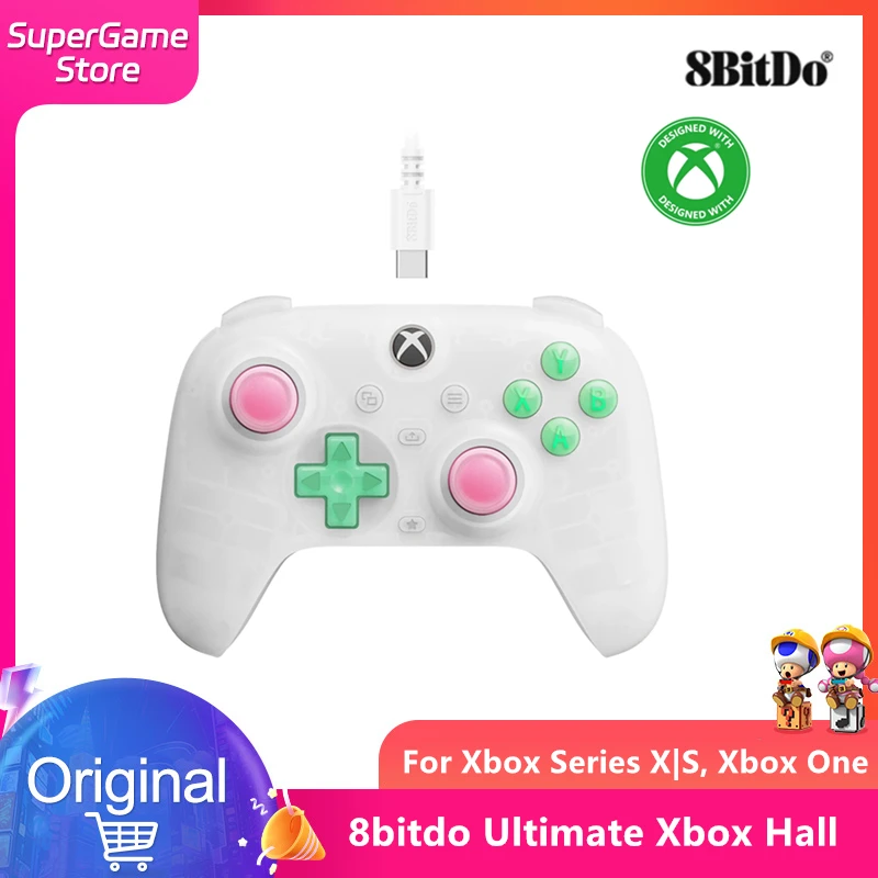 8BitDo Ultimate Mini Wired Controller For Xbox Series X|S, Xbox One, Windows 10/11 for Xbox Hall Effect Joysticks and Triggers