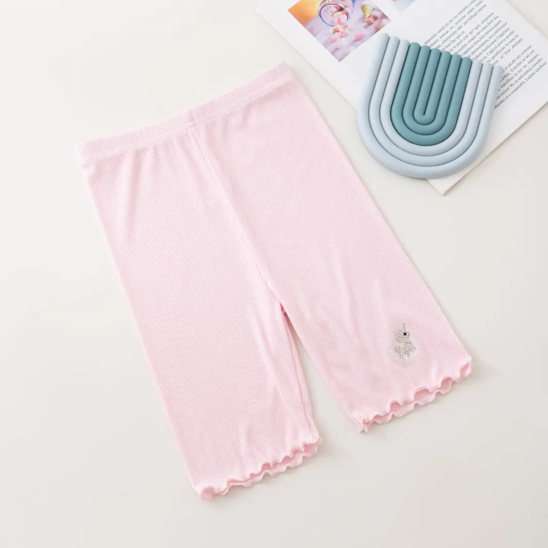 5Pcs Children's Leggings Safety Pants, Spring/Summer Thin Modal Shorts, Little Girls Wearing Skirts, Anti-Exposure Safety Pants