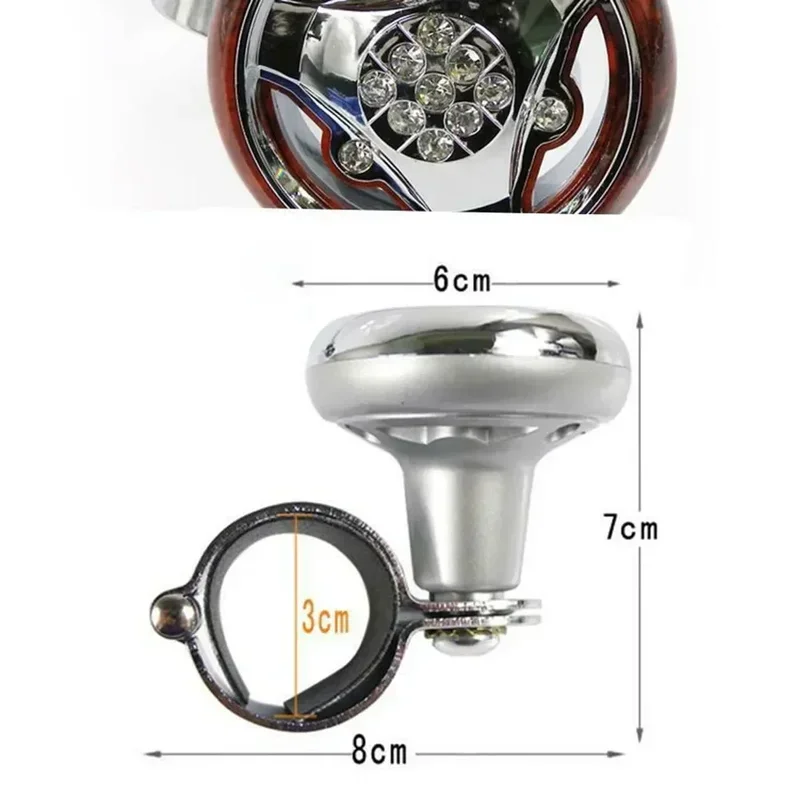 عجلة توجيه سيارة مقبض الكرة سيارة شاحنة عجلة القيادة المعونة السلطة مقبض مساعد سبينر مقبض الكرة العالمي