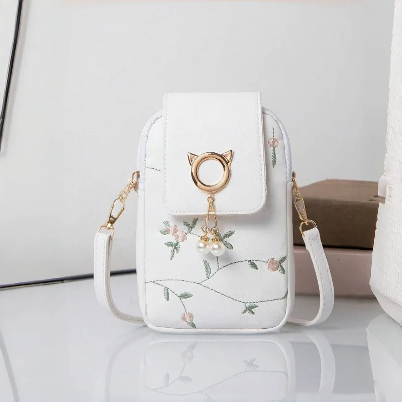 Neue einfarbige, exquisite Schultertasche für Damen, einfache vertikale Retro-Umhängetasche, modische Damentasche für Reisen – Detail 6