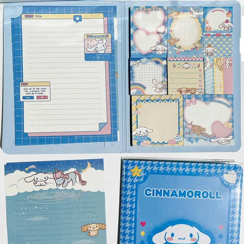 Kawaii Sanrio Convenience Book My Melody Kuromi Cinnamoroll Note Book Cute Paste Notepad Student Office Stationery