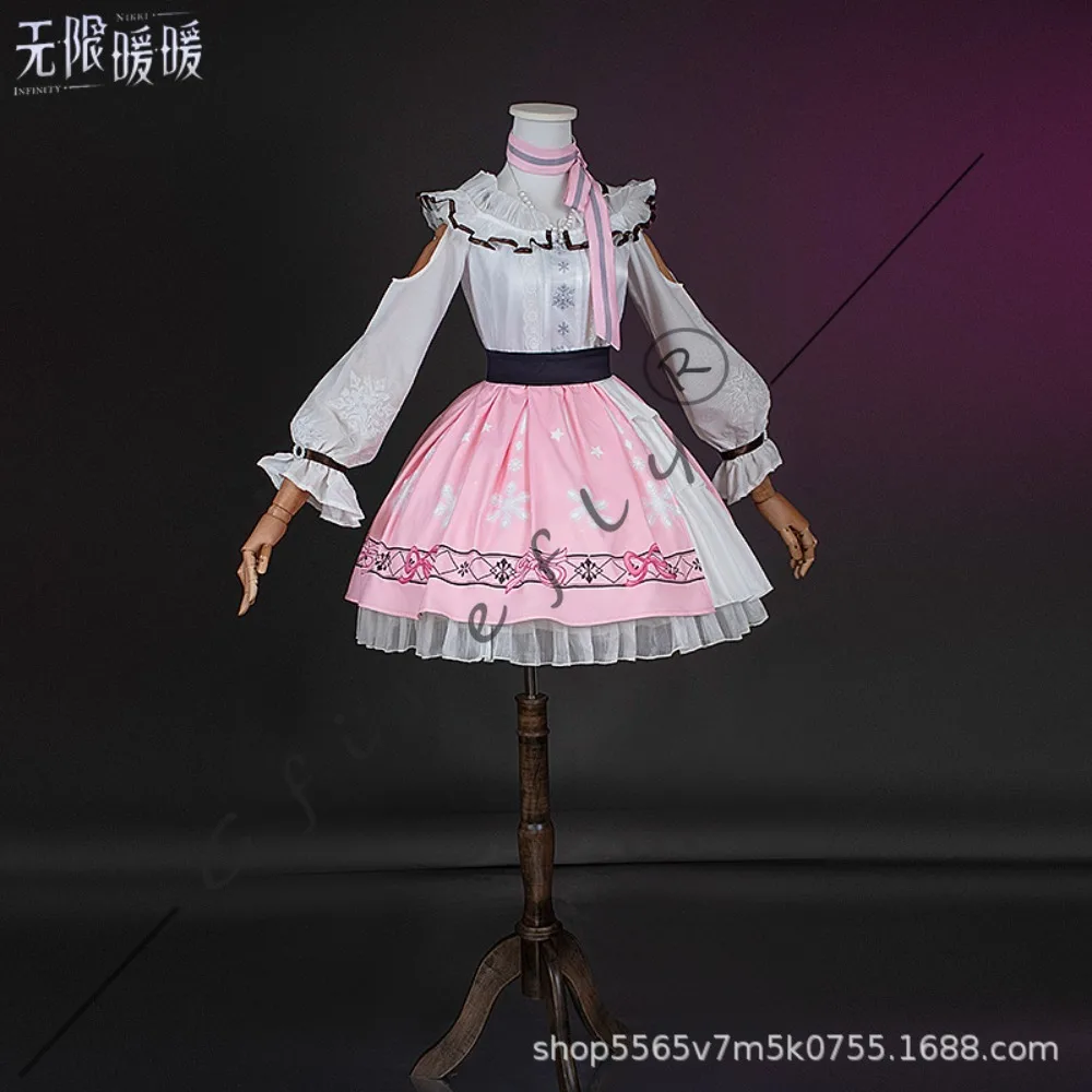 Infinity Nikki Initial Adventure Pink Dress Cosplay Full Set Complete with Accessories Wig Cute Game Character Outfit Cosplay view 4