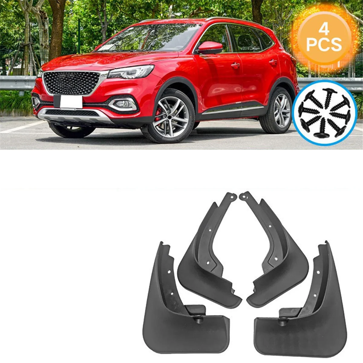 4PCS Car Mudguard Mud Flaps Splash Mud Guard for MG 2018-2024 Car Accessories