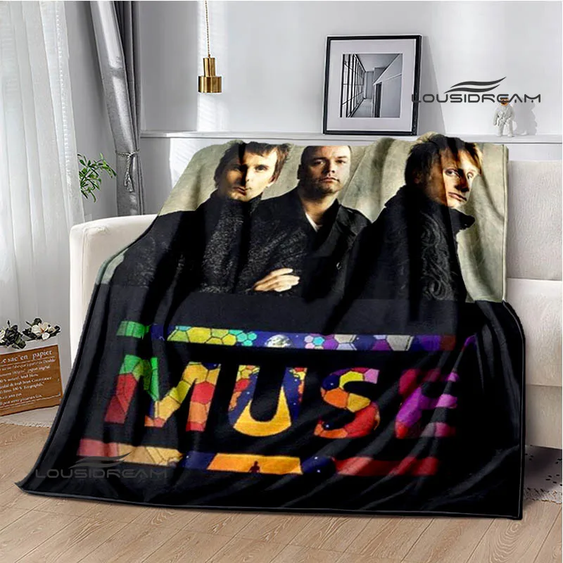 Rock band Muse printed blankets Warm Flannel blankets Soft and comfortable blanket bed linings blankets for beds Birthday Gift