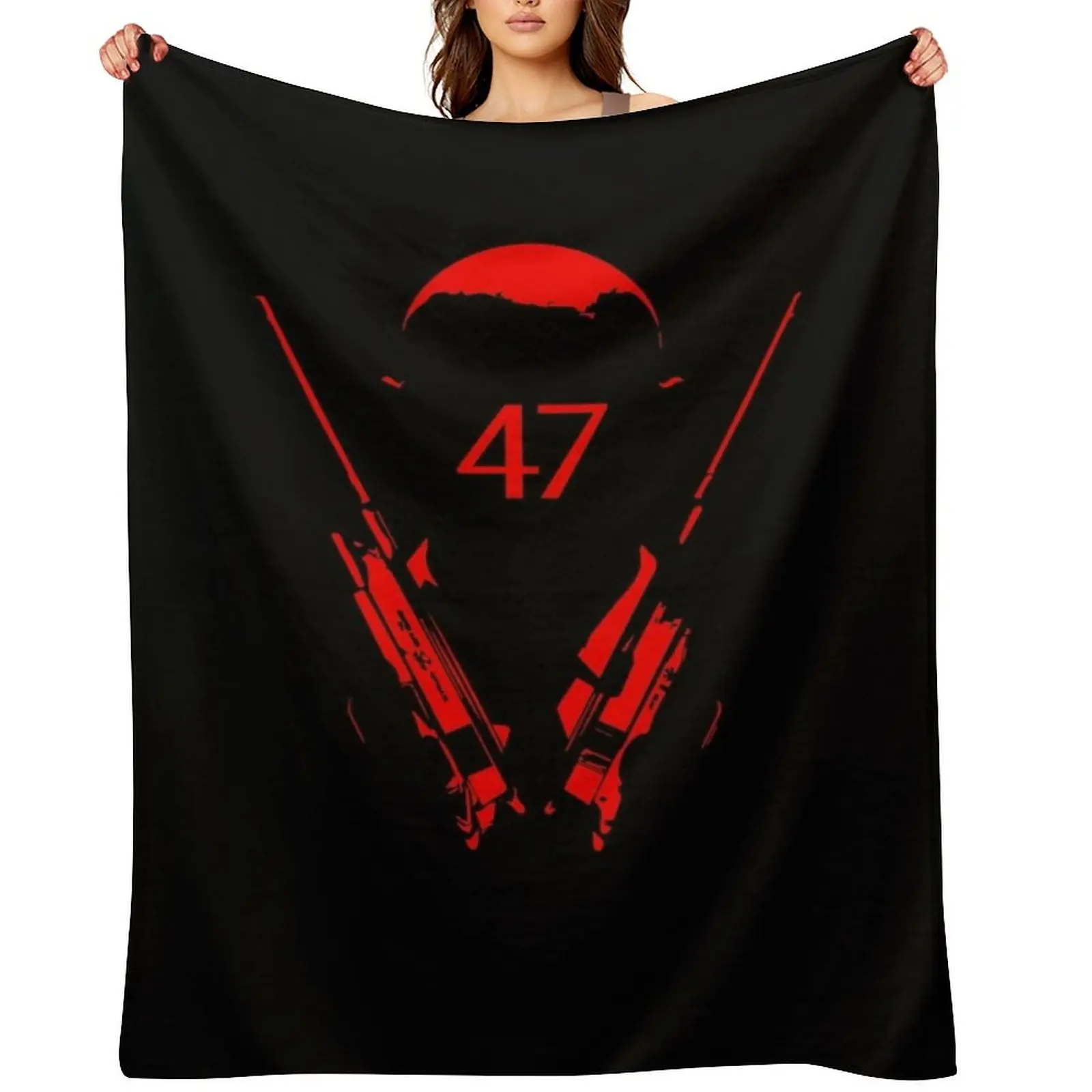 

47 agent hitman Throw Blanket halloween blankets and throws funny gift Sleeping Bag Blankets